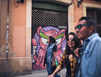 graffiti walking tour in Barcelona city center