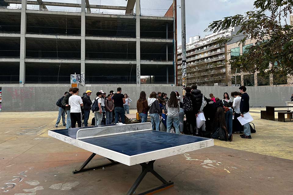 hands-on project at an educational school trip in Barcelona